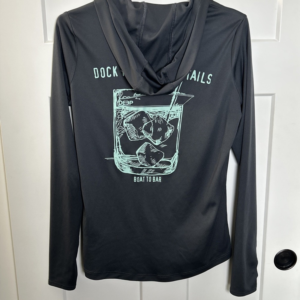 Deep Women's Hooded Long Sleeve Shirt Dock Tales &‎ Cocktails - SMALL